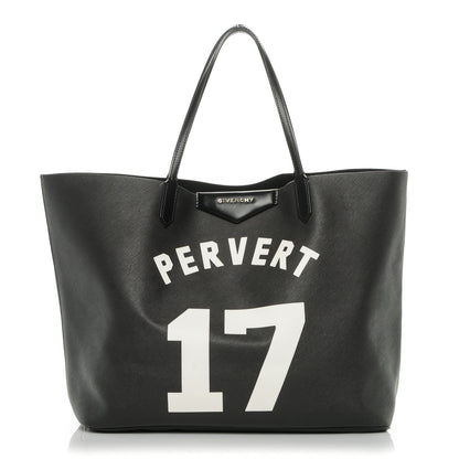 Givenchy Textured Coated Canvas Print Large Antigona Tote Black 1 of 11