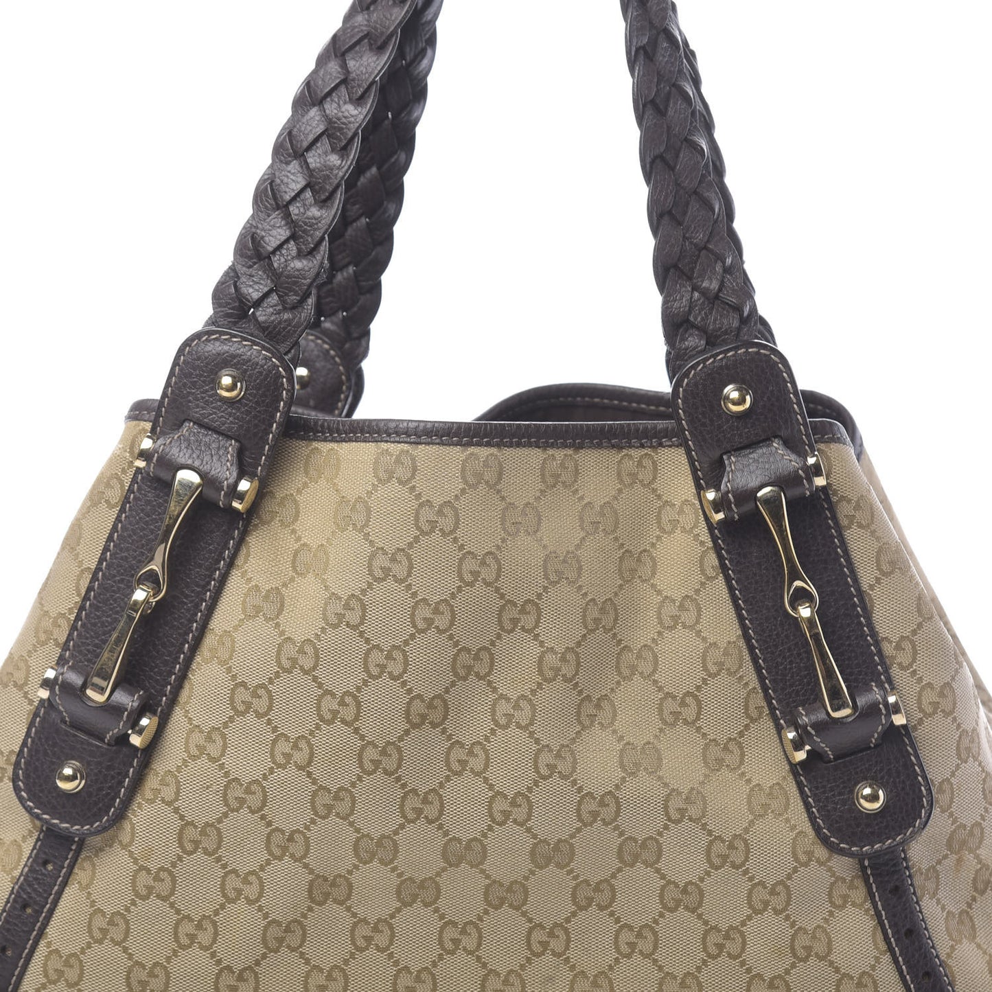 Monogram Medium Pelham Shoulder Bag Dark Brown