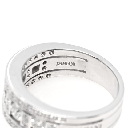 Damiani 18K White Gold Diamond Belle Epoque Band Ring 53 6.25 4 of 6