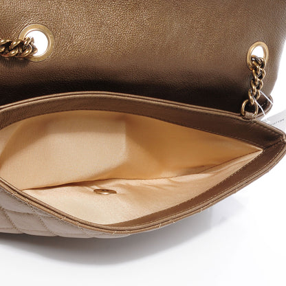 Chanel Calfskin Medium Crown Flap Gold 7 of 9