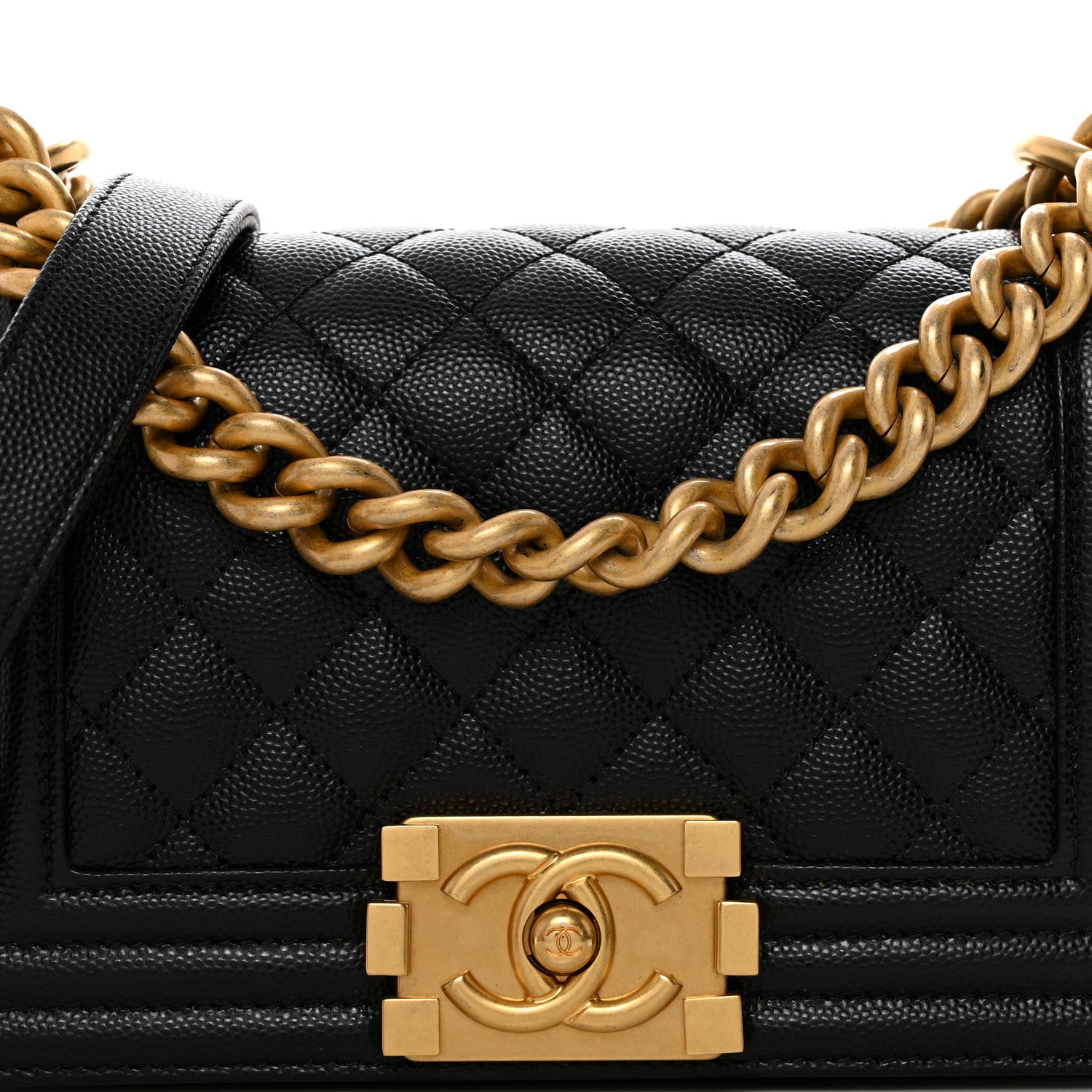 Chanel Caviar Quilted Small Boy Flap Black 8 of 10