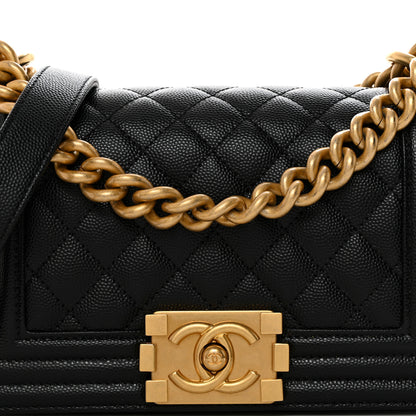 Chanel Caviar Quilted Small Boy Flap Black 8 of 10