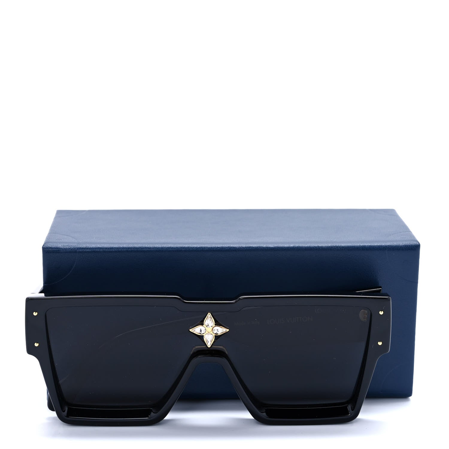Louis Vuitton Acetate Swarovski Crystal Cyclone Sunglasses Z1578W Black 8 of 8