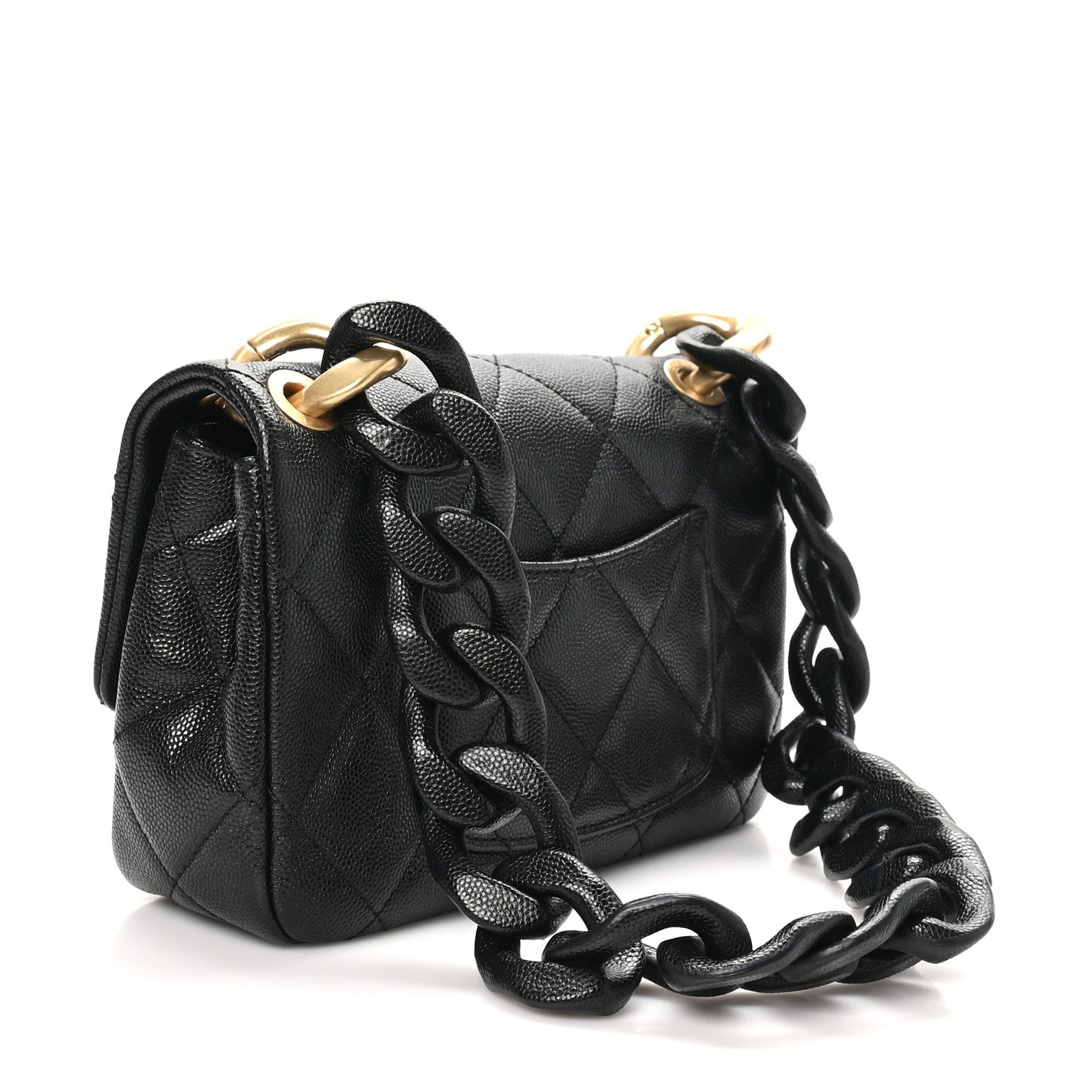 Chanel Caviar Quilted Funky Match Mini Flap Black 3 of 10