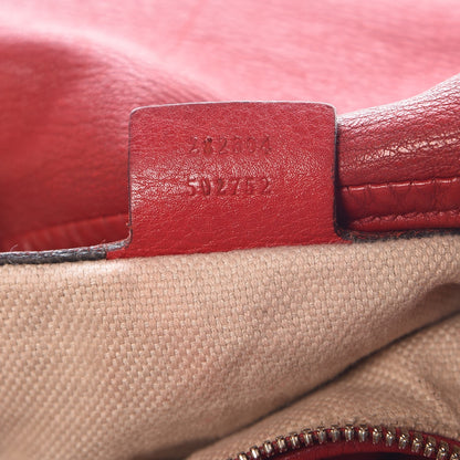 Gucci Pebbled Calfskin Large Soho Hobo Red 6 of 13