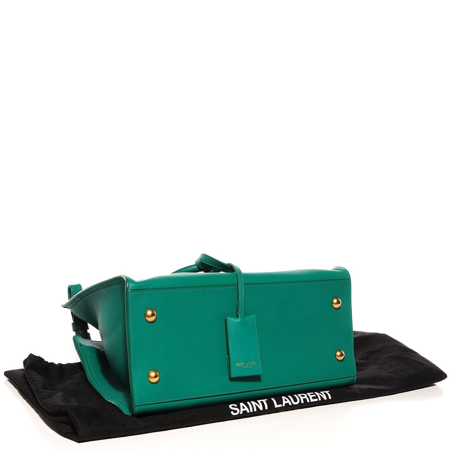 Calfskin Small Classic Y Cabas Green