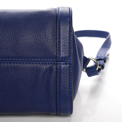 Alexander McQueen Pebbled Calfskin Small Skull Padlock Zip Around Tote Ultramarine 11 of 14
