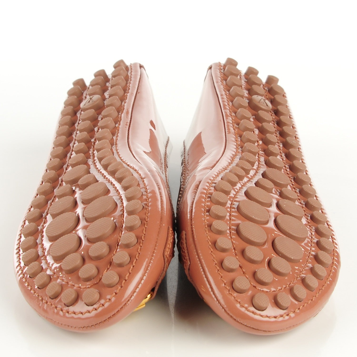 Louis Vuitton Patent Calfskin Oxford Ballerina Flats Rose Velours 35.5 5 of 7
