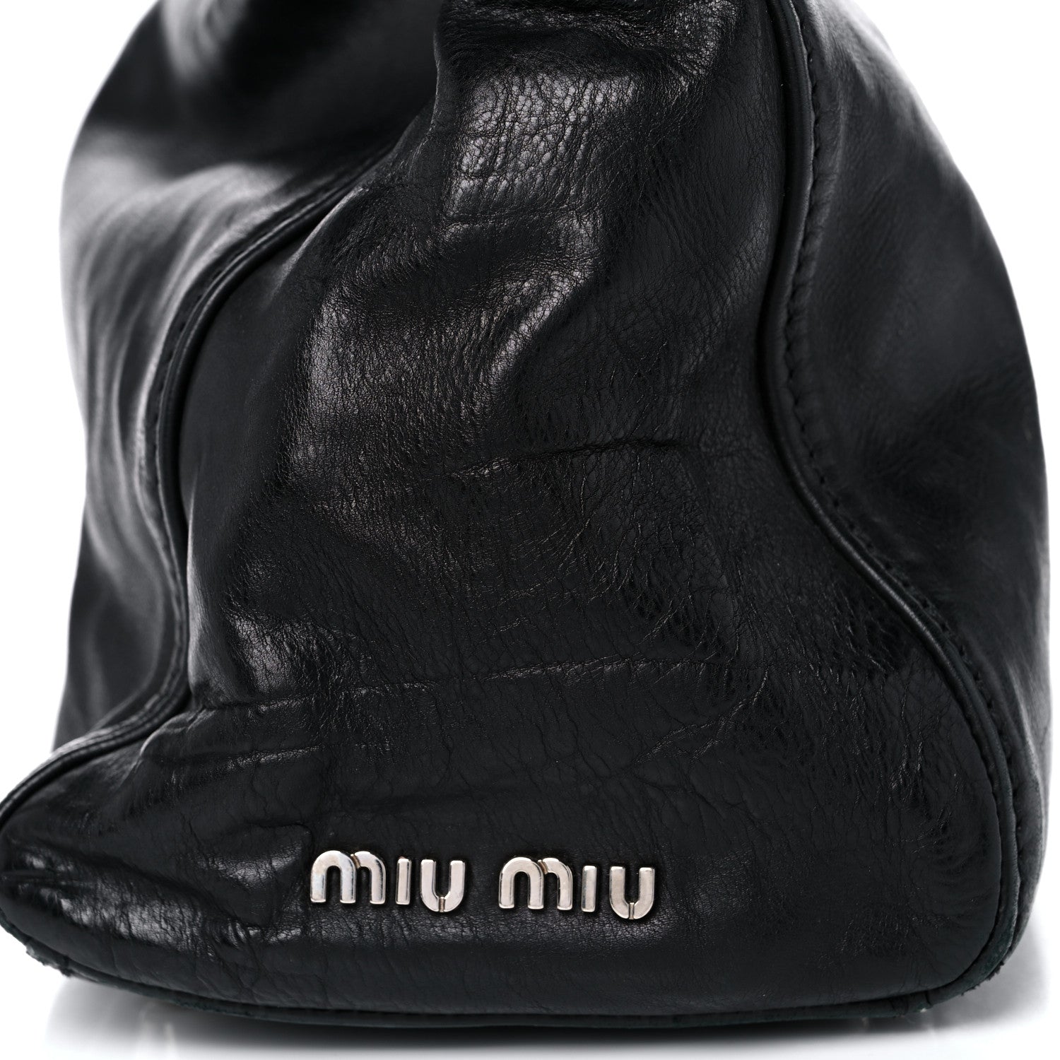 Miu Miu Vitello Lux Satchel Black 18 of 21