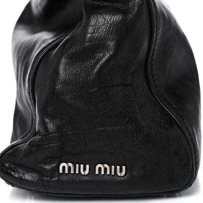 Miu Miu Vitello Lux Satchel Black 18 of 21