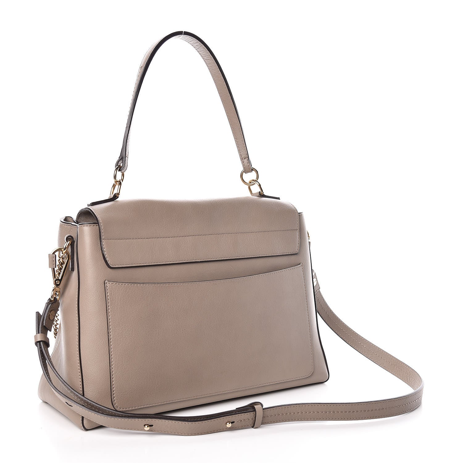 Chloe Calfskin Medium Faye Day Shoulder Bag Motty Grey 3 of 10