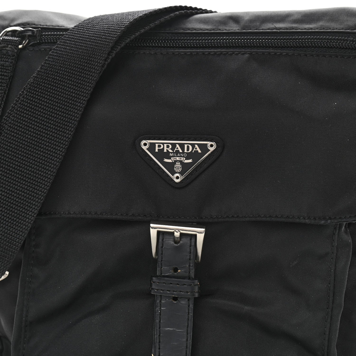 Prada Nylon Vela Messenger Black 8 of 13