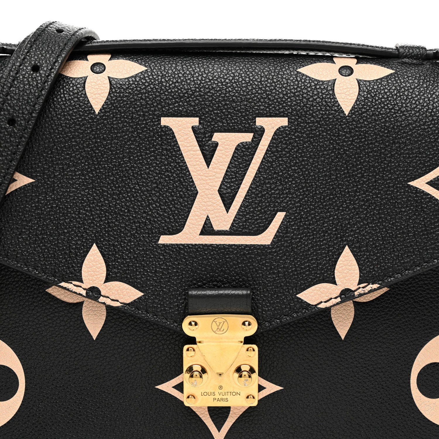 Louis Vuitton Empreinte Monogram Giant Pochette Metis Black Beige 7 of 11