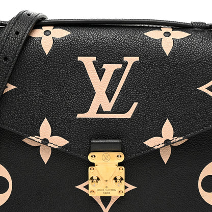 Louis Vuitton Empreinte Monogram Giant Pochette Metis Black Beige 7 of 11