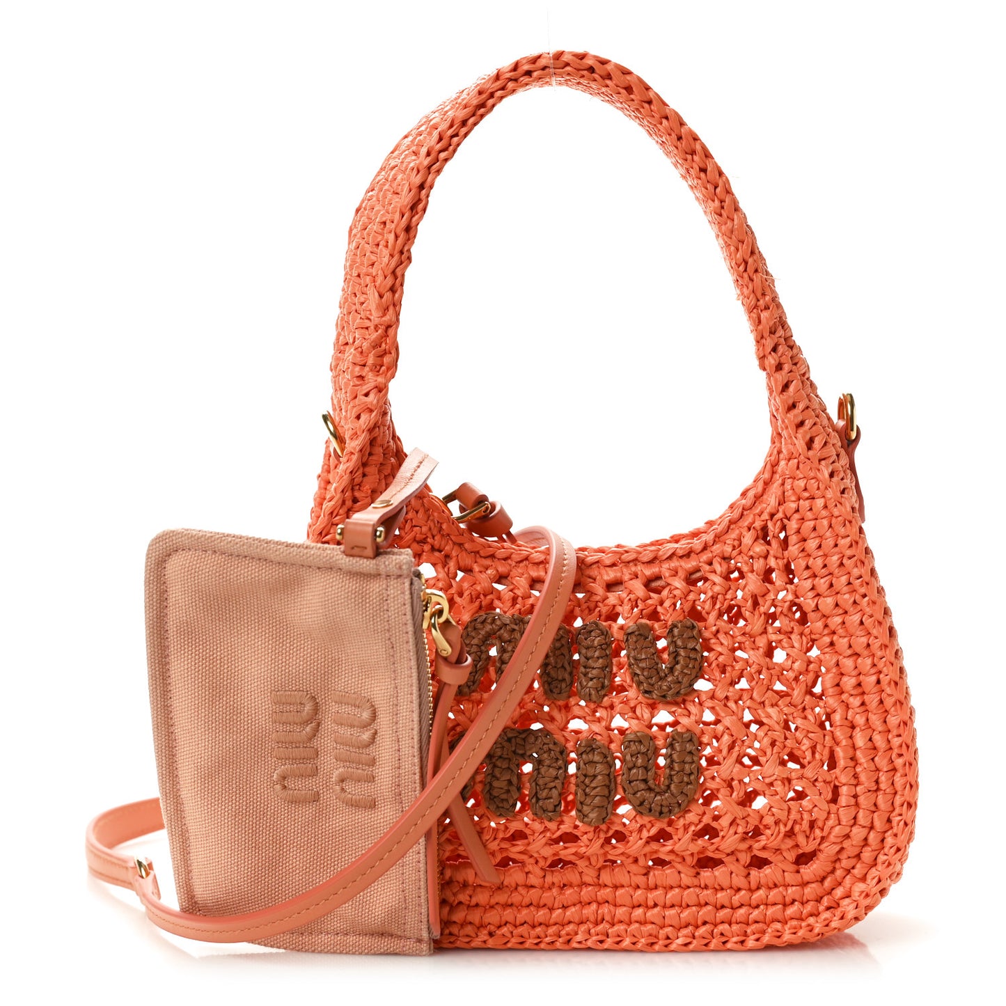 Fabric Crochet Wander Hobo Tulipano Cognac