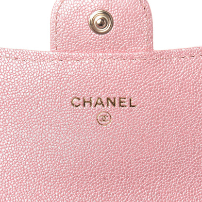 Chanel Iridescent Caviar Quilted Medium Flap Wallet Rose Pink 6 of 9