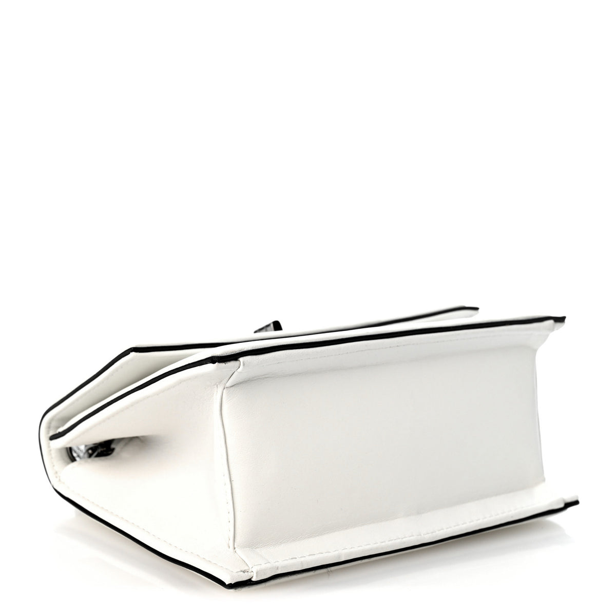 Lambskin Mademoiselle Flap White