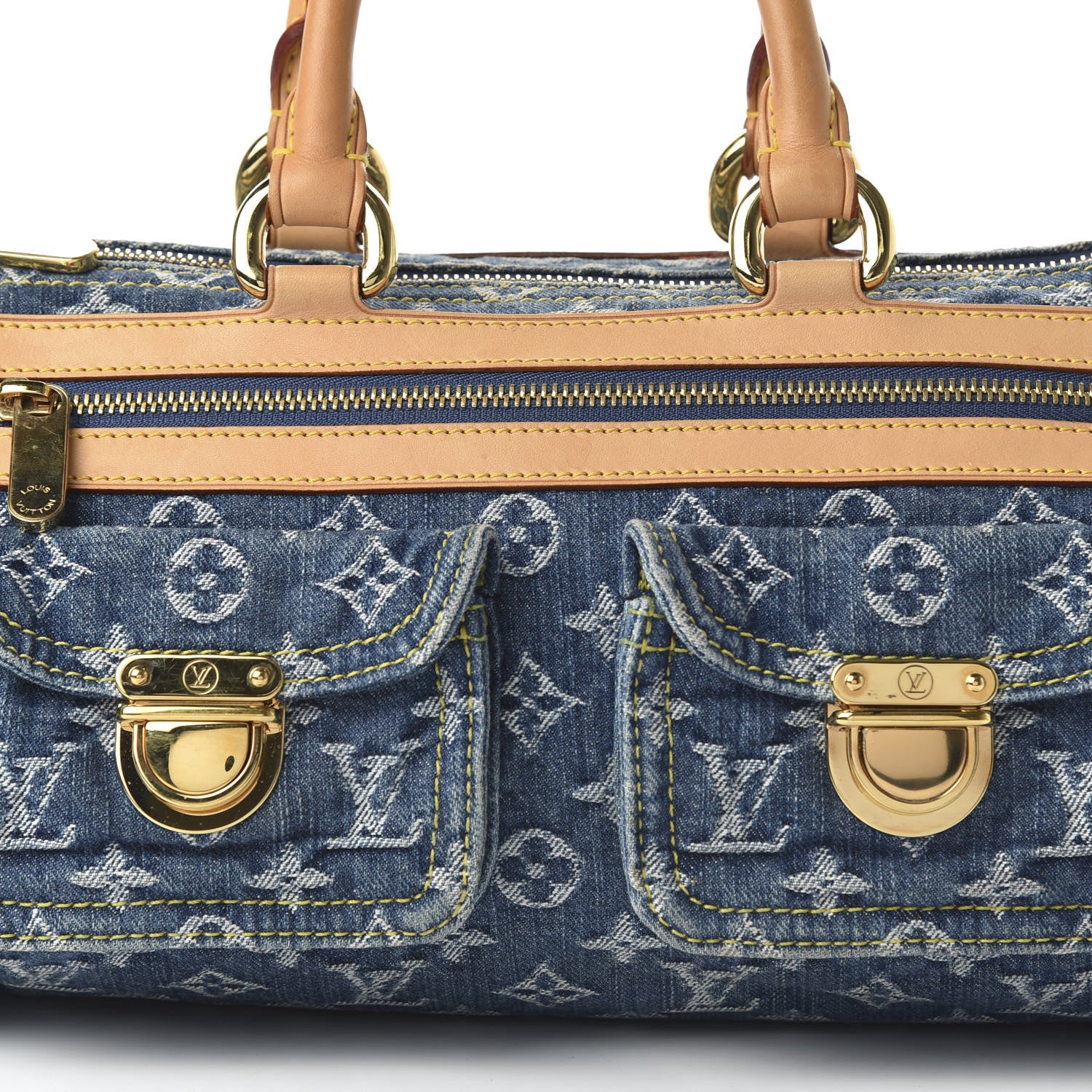 Louis Vuitton Monogram Denim Neo Speedy Blue 9 of 9