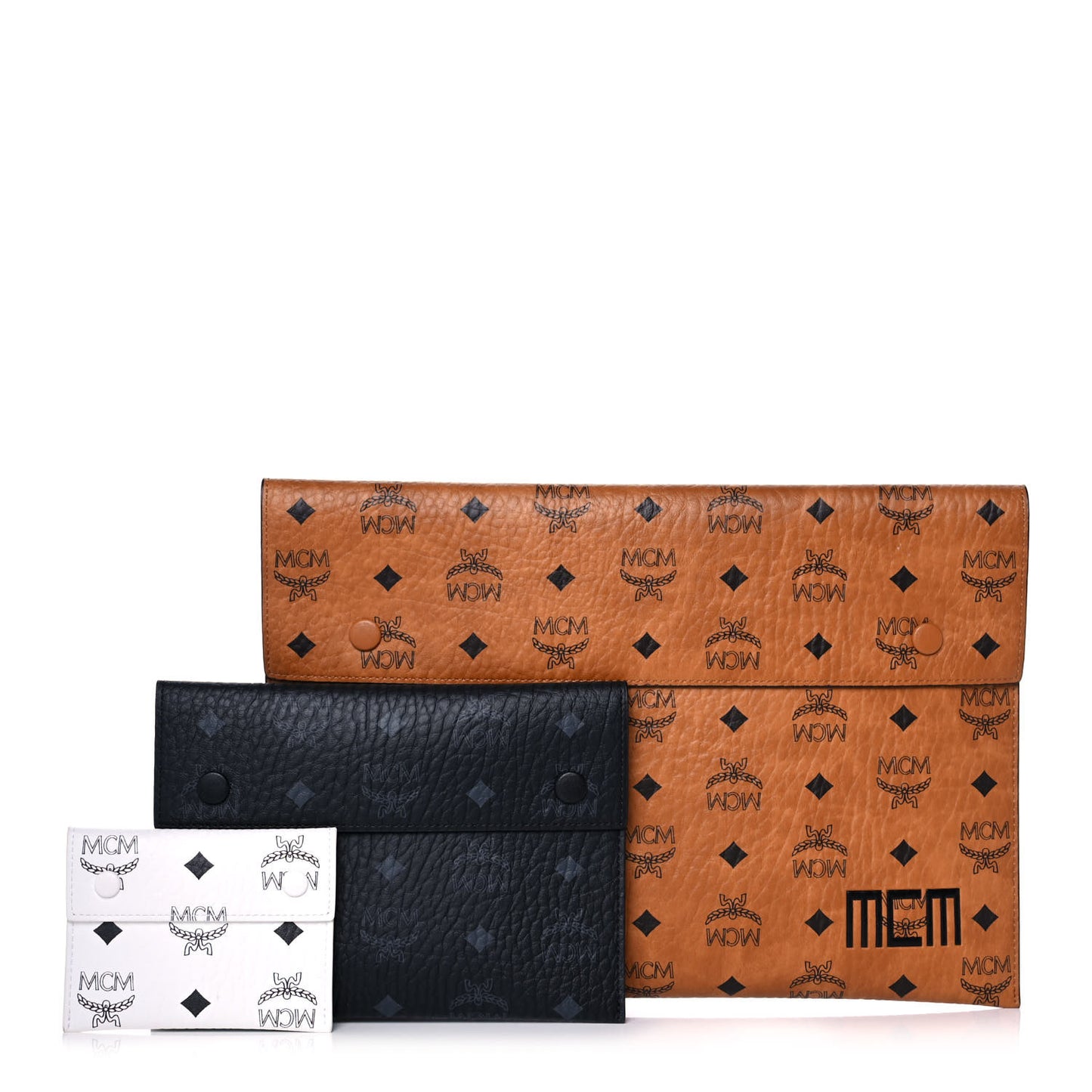 Visetos Tri Pouch Set Cognac