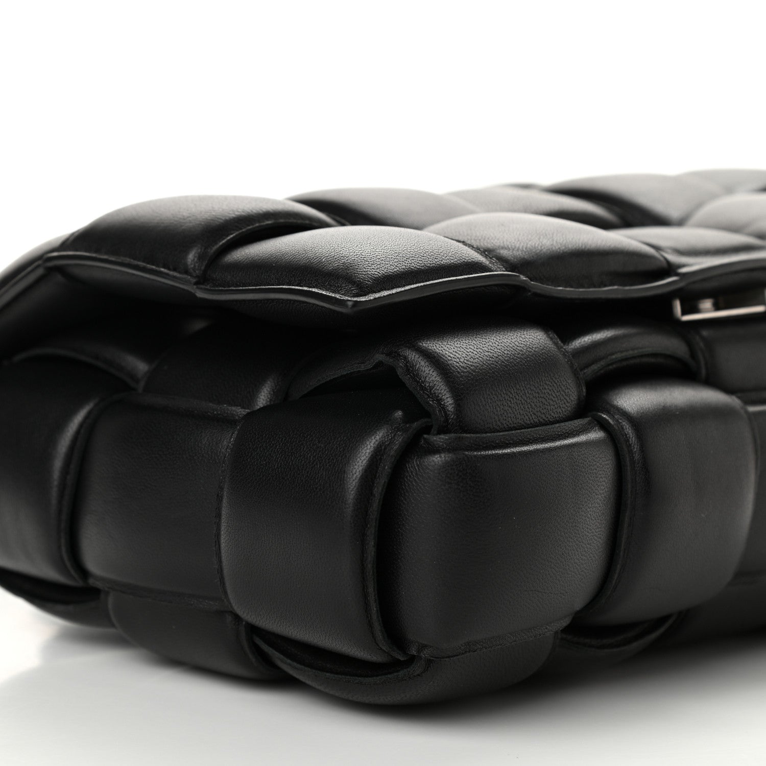 Bottega Veneta Nappa Maxi Intreccio Padded Cassette Crossbody Bag Black 8 of 9