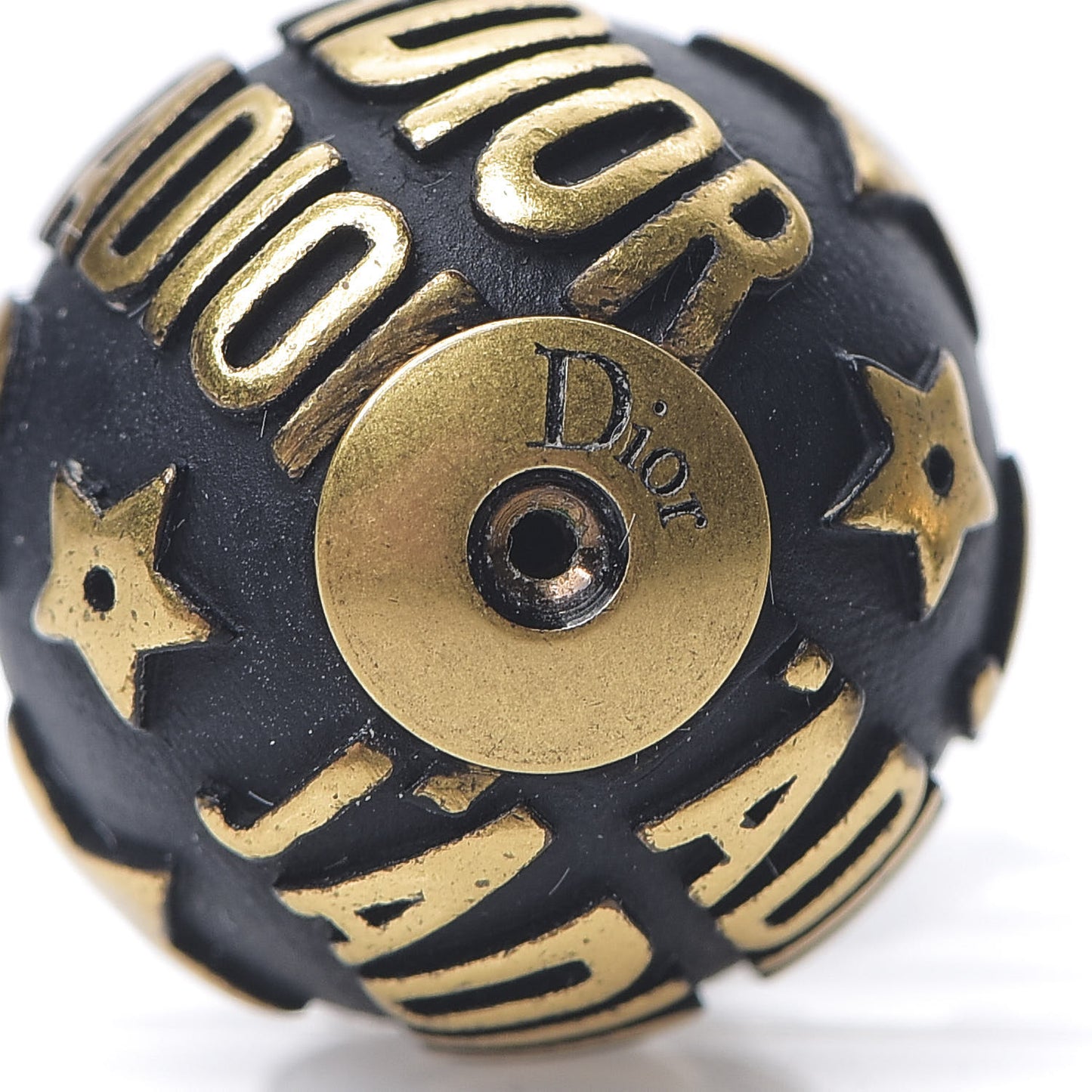 Metal J'Adior Mise En Dior Tribal Earrings Black