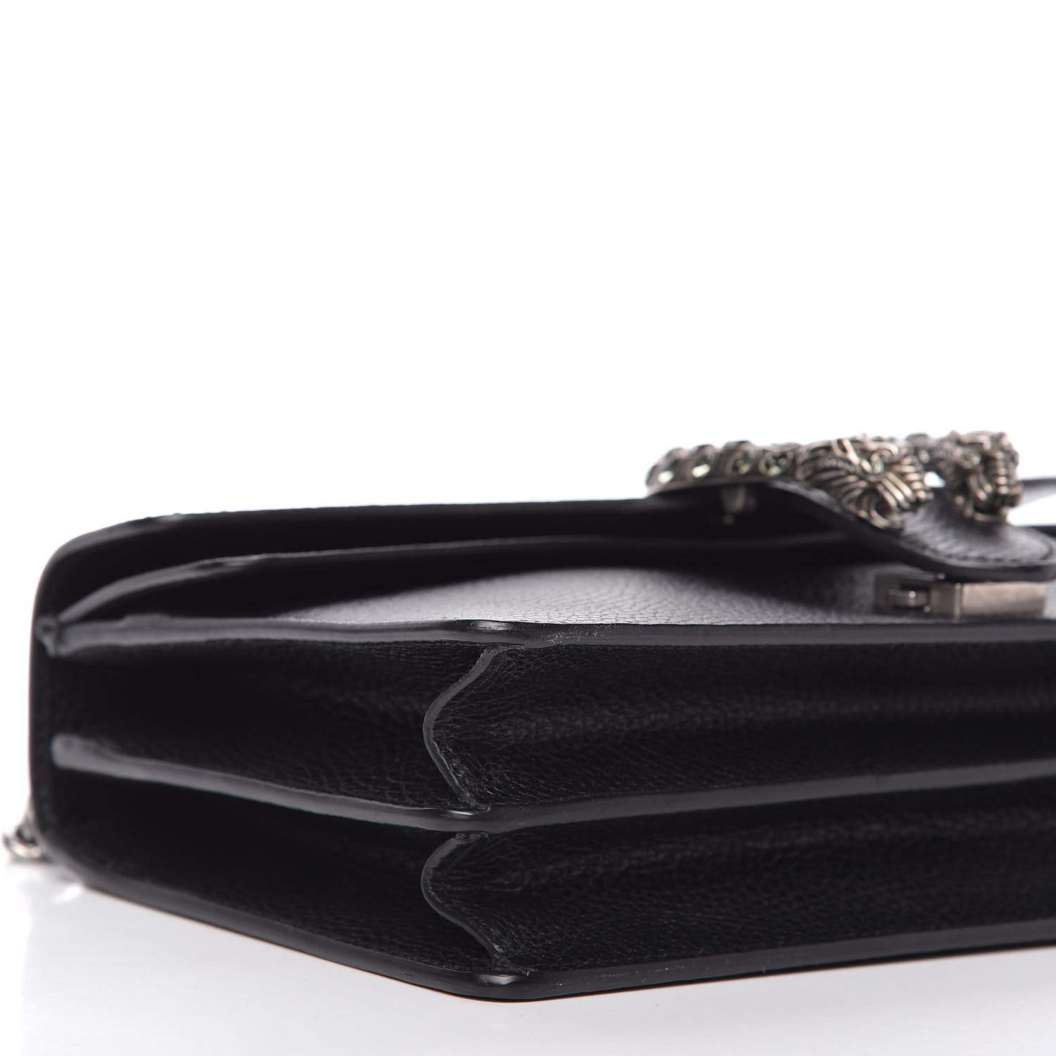 Gucci Pebbled Calfskin Small Dionysus Shoulder Bag Black 6 of 10