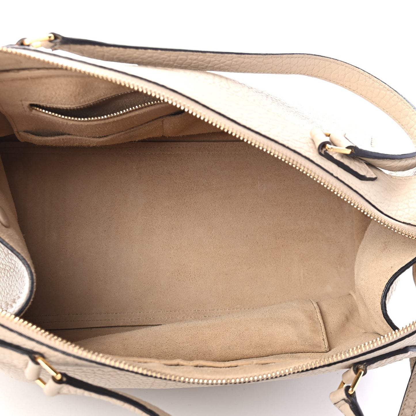 Bullhide Calfskin Small Ring Bag Dune