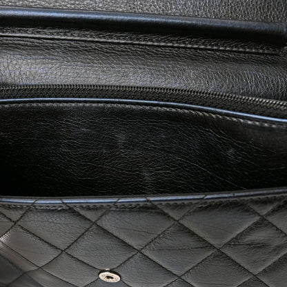 Chanel Metallic Calfskin Quilted Boy Wallet On Chain WOC Navy Blue 13 of 16