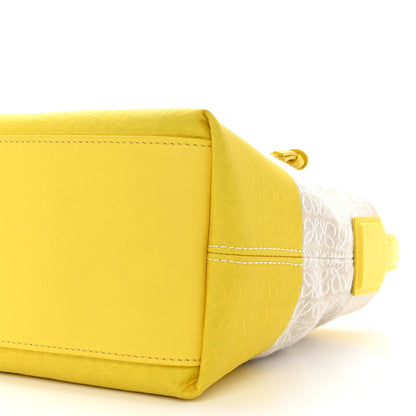 Loewe Jacquard Anagram Calfskin Small Cubi Bag Ecru Lemon 10 of 10