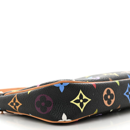 Louis Vuitton Monogram Multicolor Pochette Accessories Black 8 of 13