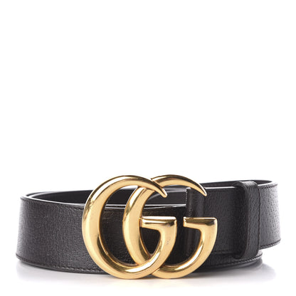 Gucci Textured Dollar Calfskin Double G 40mm Belt 100 40 Dark Cocoa 1 of 5