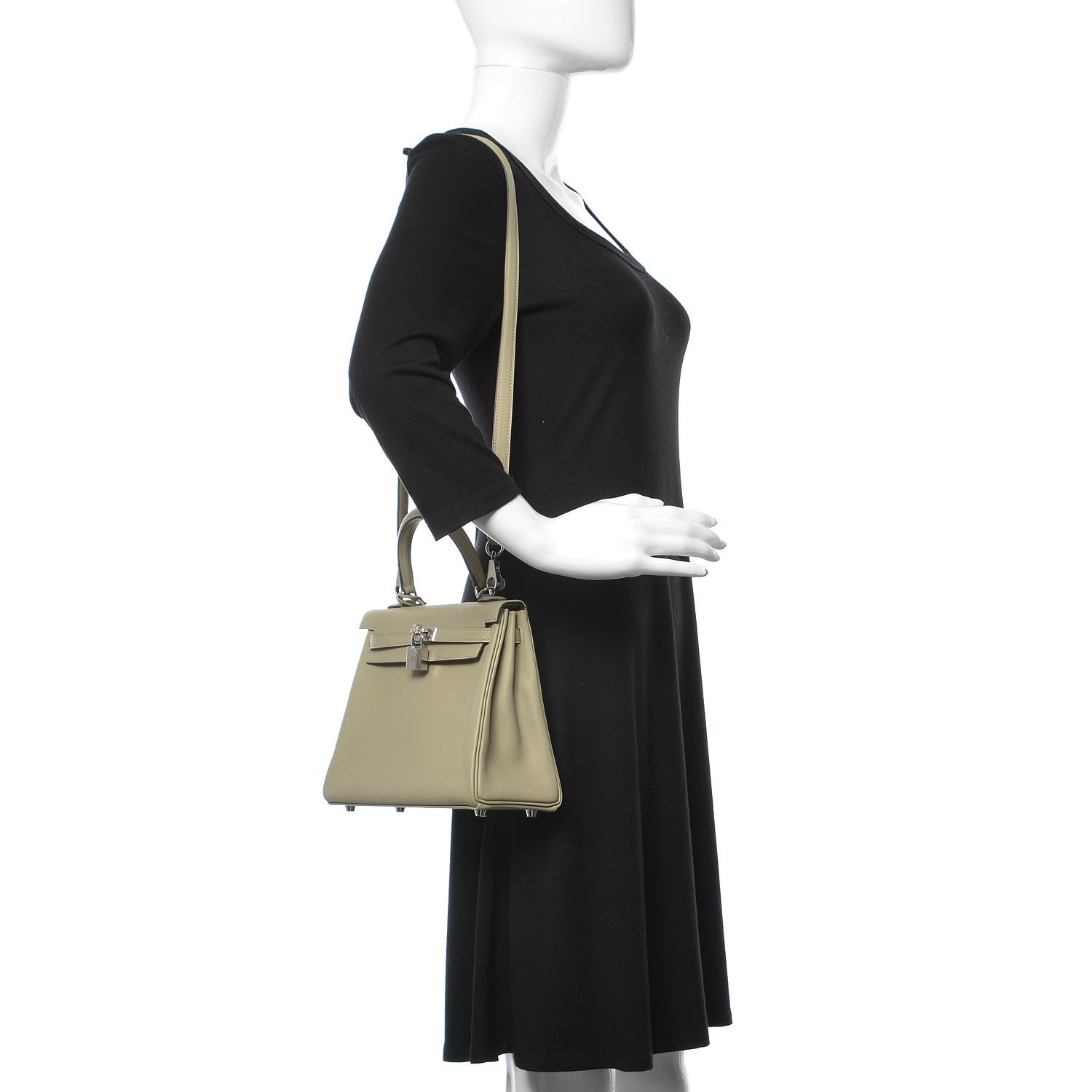 Hermes Swift Kelly Retourne 25 Sauge 2 of 41