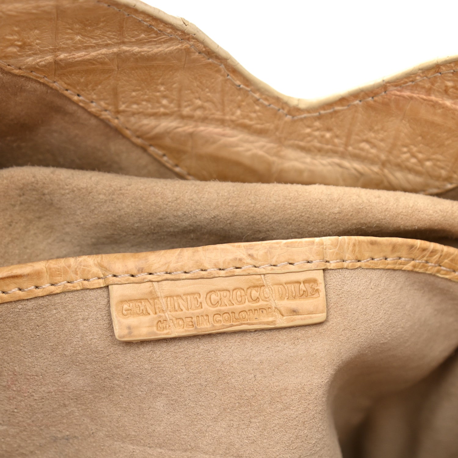 Nancy Gonzalez Crocodile Hobo Beige 6 of 12