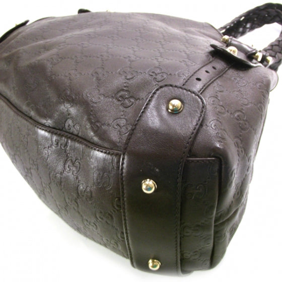 Guccissima Leather Pelham Chocolate Brown