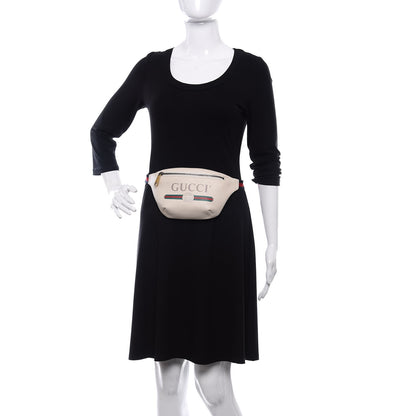 Gucci Grained Calfskin Small Logo Belt Bag White 2 of 10