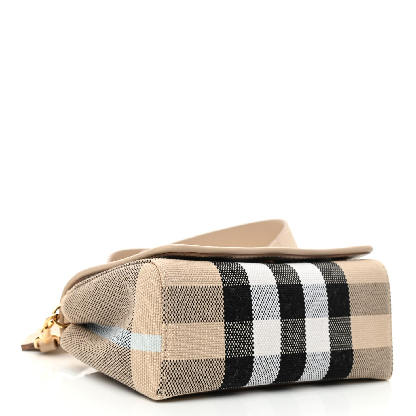 Canvas Check Hackberry Crossbody Bag Soft Fawn