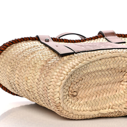 Loewe Raffia Small Basket Tote Bag Natural Tan 9 of 11