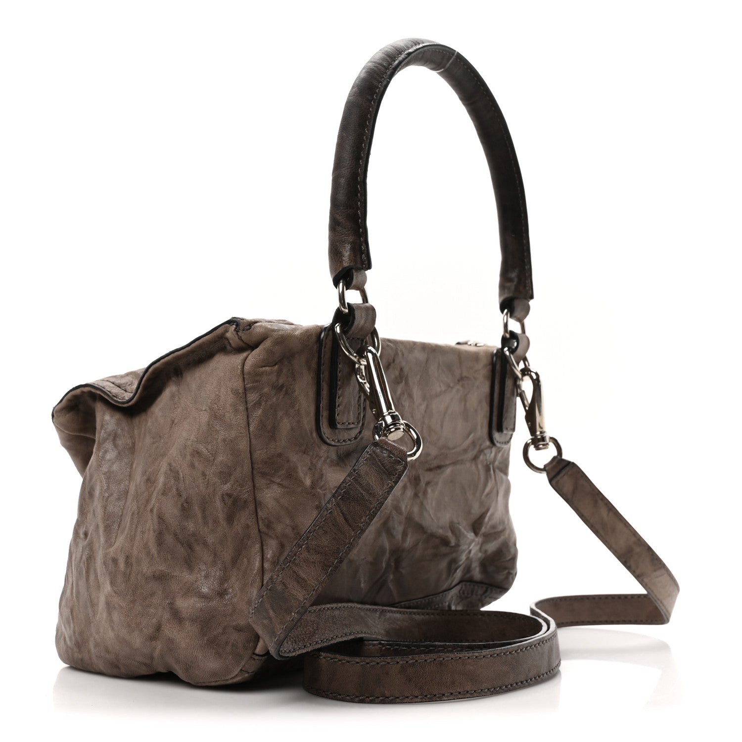 Givenchy Tumbled Sheepskin Small Pandora Charcoal 3 of 10