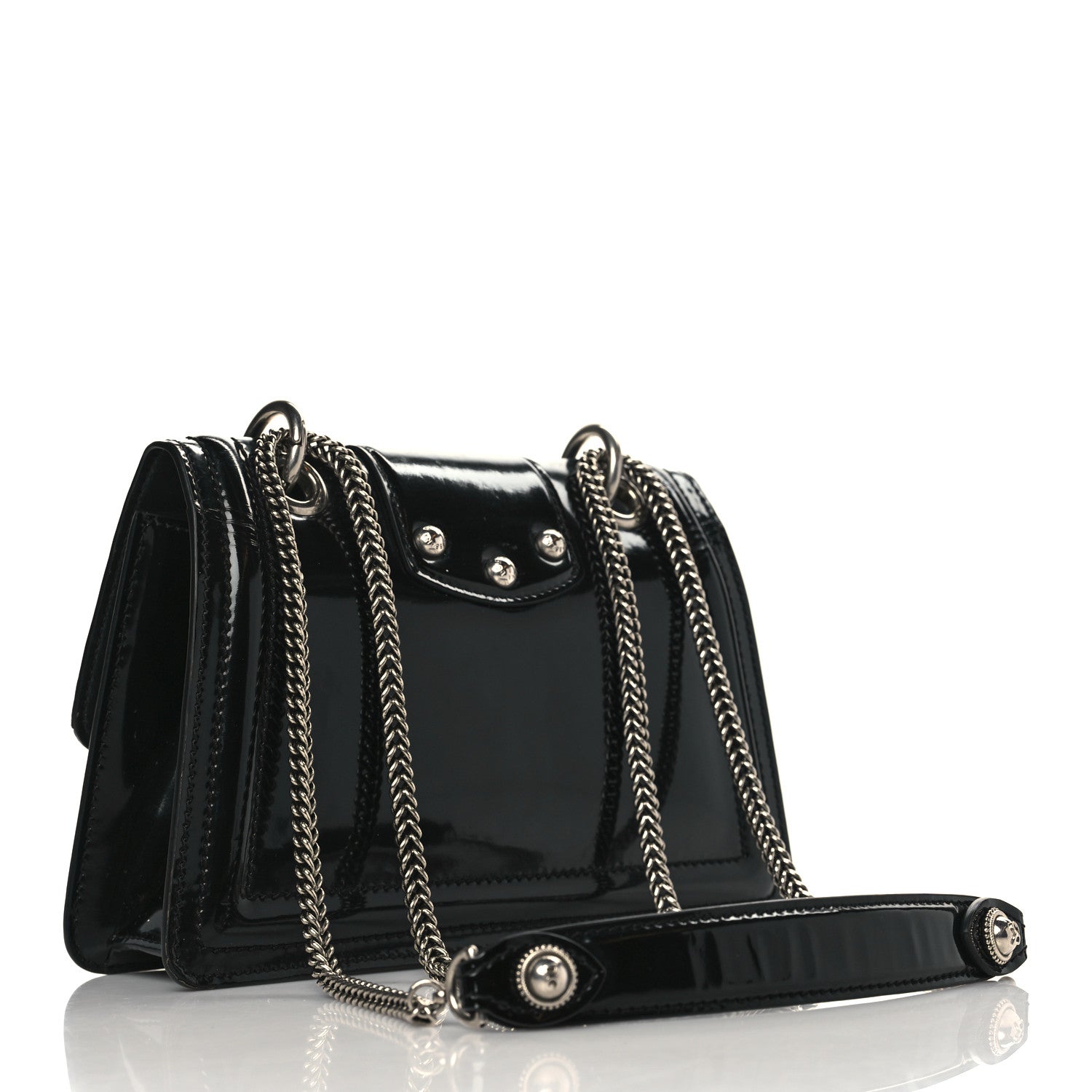 Dolce & Gabbana Polished Calfskin Small DG Amore Envelope Bag Black 2 of 10