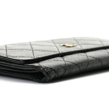 Chanel Calfskin Quilted Flap Wallet Black 7 of 13
