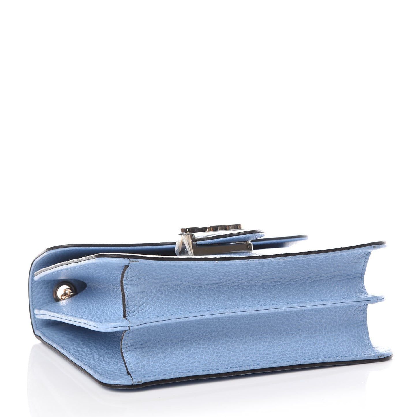 Dollar Calfskin Small Interlocking G Shoulder Bag Mineral Blue