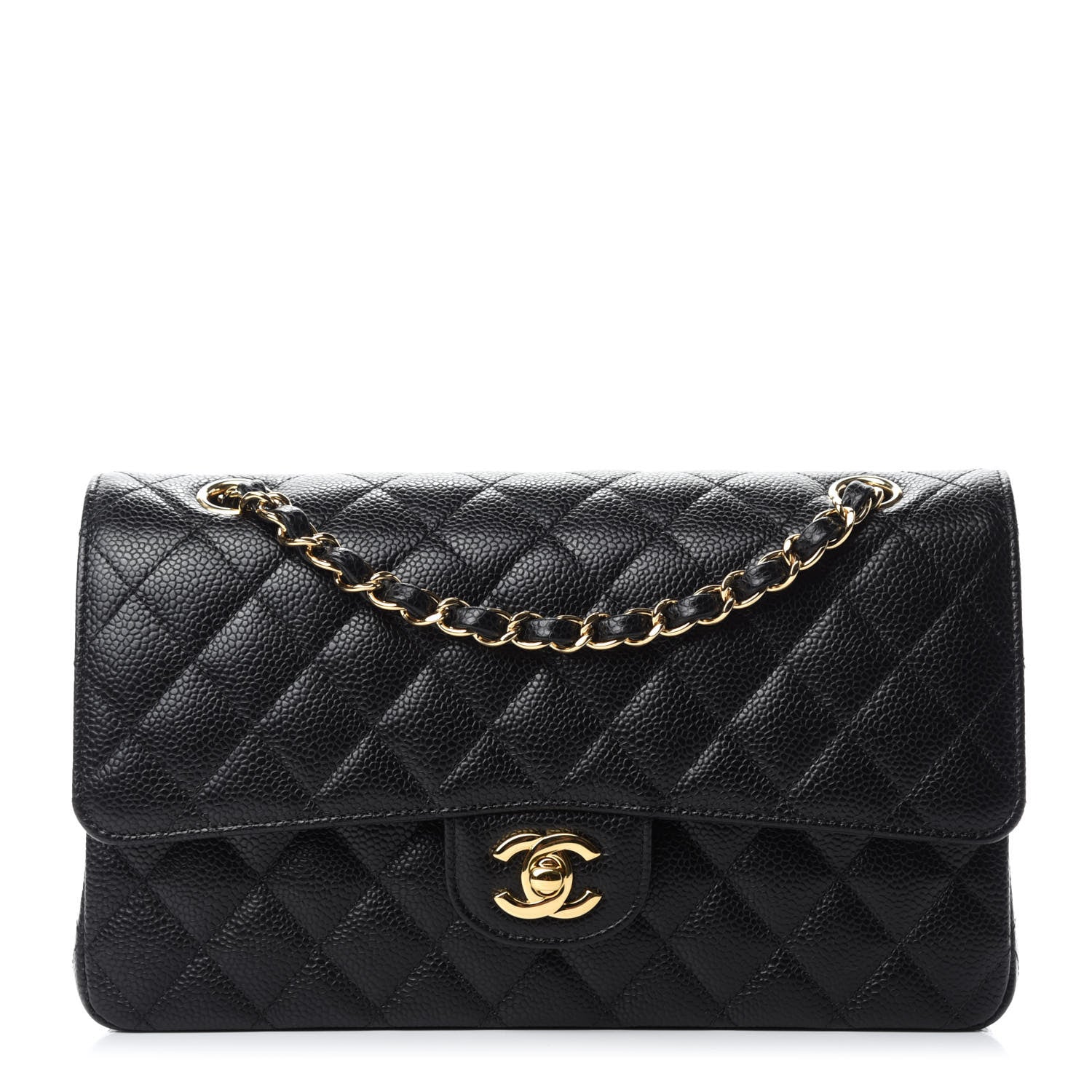 Chanel Caviar Quilted Medium Double Flap Black 1 of 11