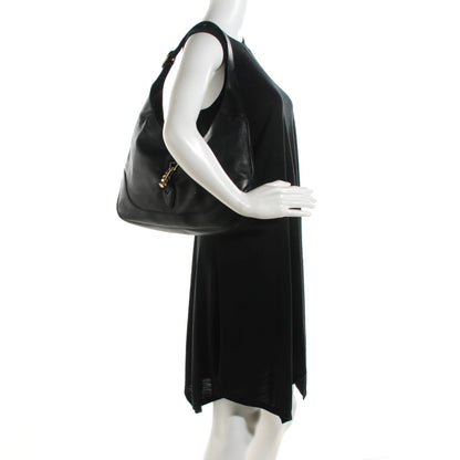 Gucci Calfskin Medium New Jackie Shoulder Bag Black 2 of 7