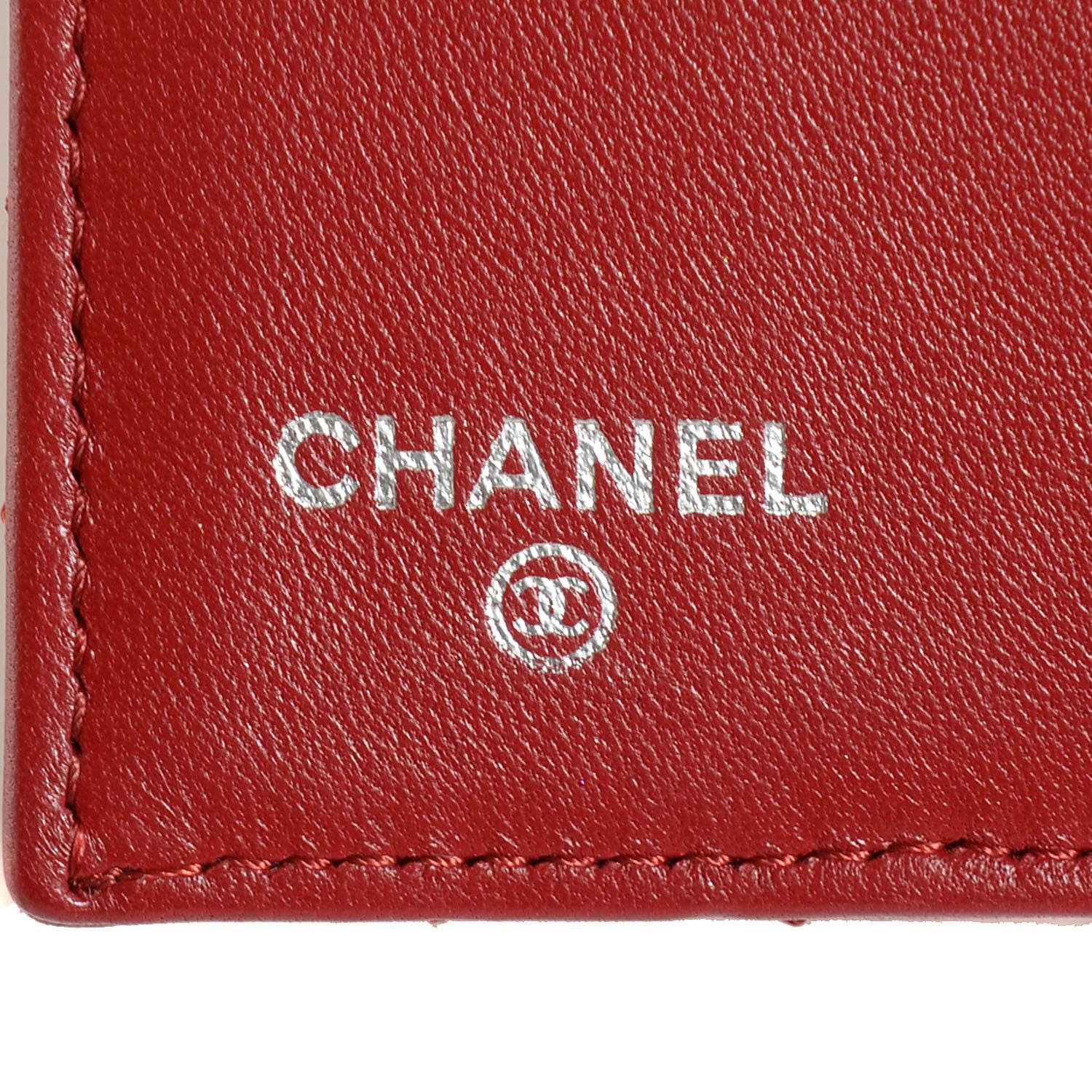 Chanel Lambskin Quilted French Flap Wallet Red 7 of 9