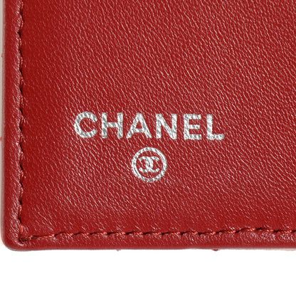 Chanel Lambskin Quilted French Flap Wallet Red 7 of 9