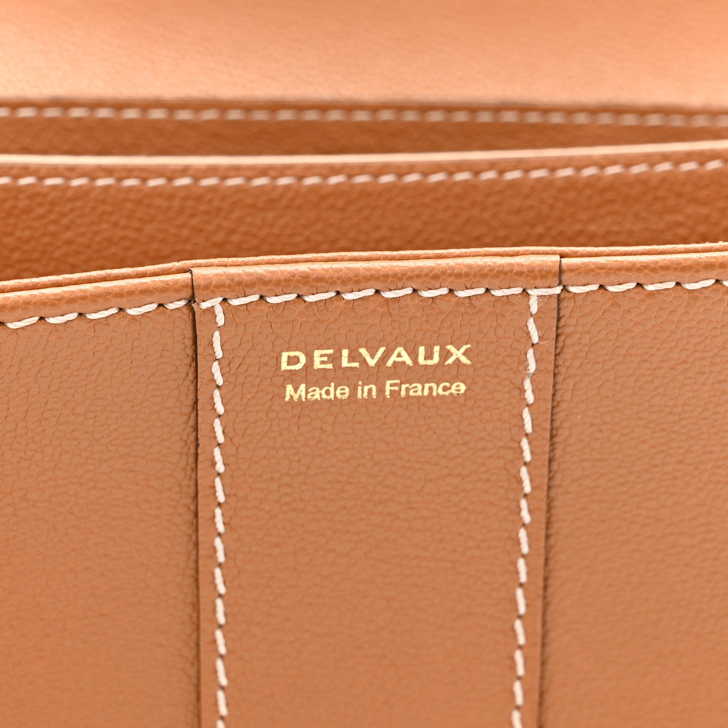 Delvaux Rodeo Calfskin Surpique Brillant Wallet on Chain Vegetal 6 of 9
