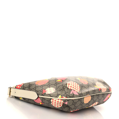 Gucci GG Supreme Monogram Les Pommes Small Ophidia Half Moon Hobo Beige Multicolor Mystic White 4 of 7