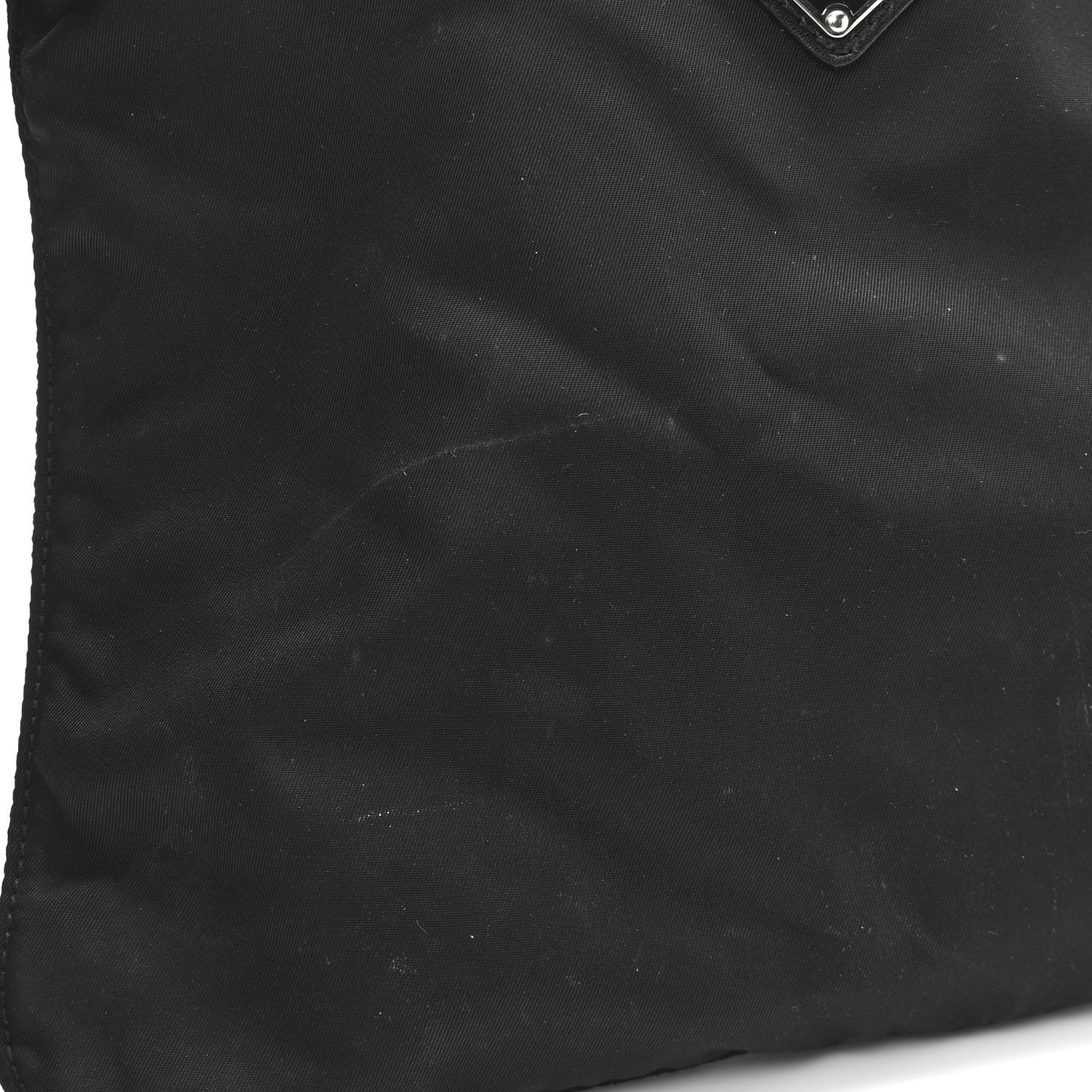 Nylon Vela Small Flat Messenger Bag Black