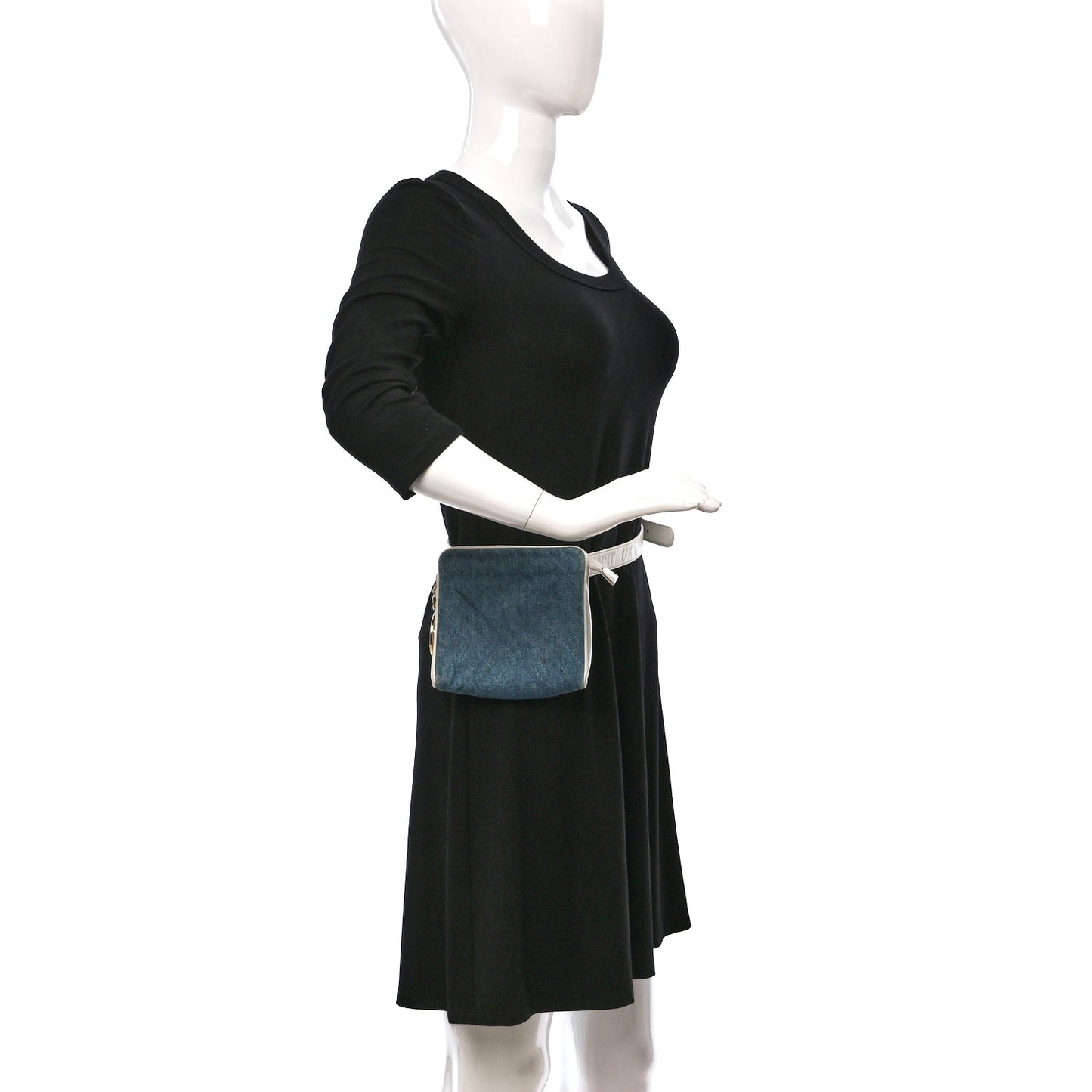 Denim Belt Bag Blue
