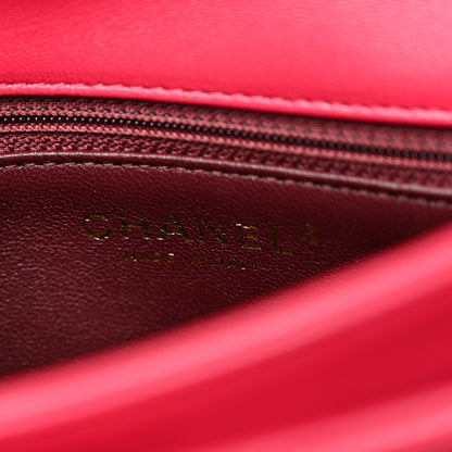 Chanel Lambskin Quilted Small Trendy CC Flap Dual Handle Bag Dark Pink 6 of 10